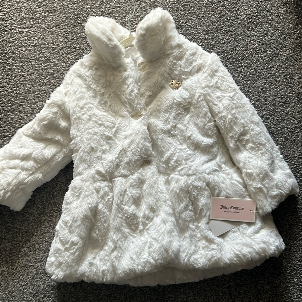 Juicy Couture faux fur jacket.